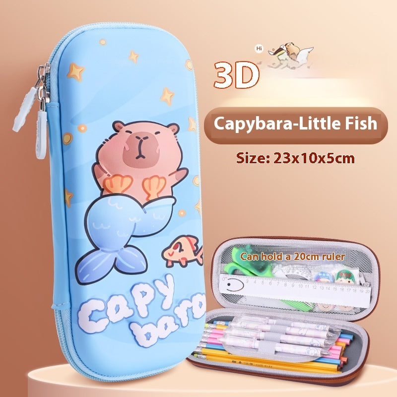 Cartoon 3D Three-dimensional Capabala Children's Stationery Box