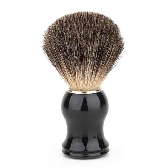 Black men's shaving foam brush