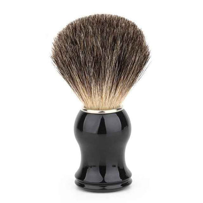 Black men's shaving foam brush