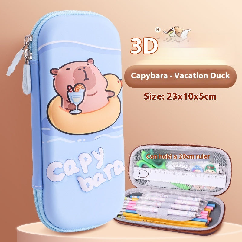 Cartoon 3D Three-dimensional Capabala Children's Stationery Box