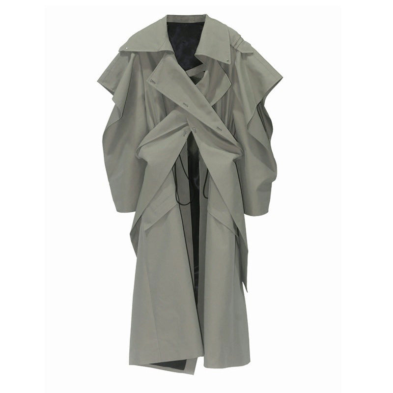 Elastic And Waisted Profile Trench Coat Women's Autumn