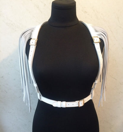 Body Bondage Handmade Harness with Shoulder Tassel