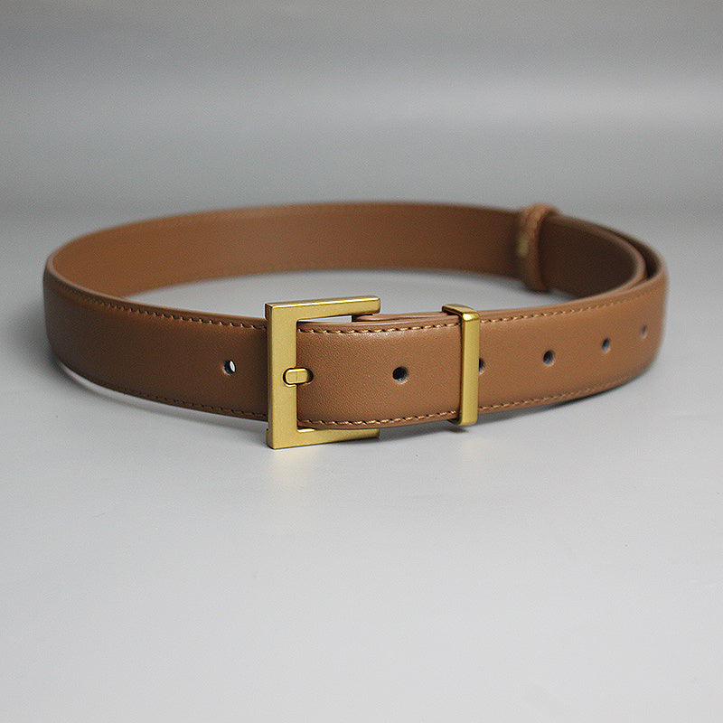 Women's Leather Versatile Jeans Belt