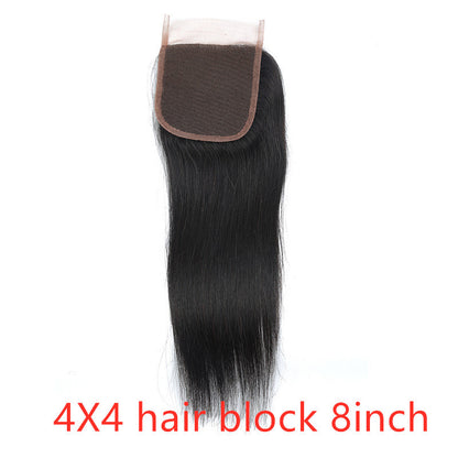 Real Human Hair Straight Weaves & Lace Closure Bundles