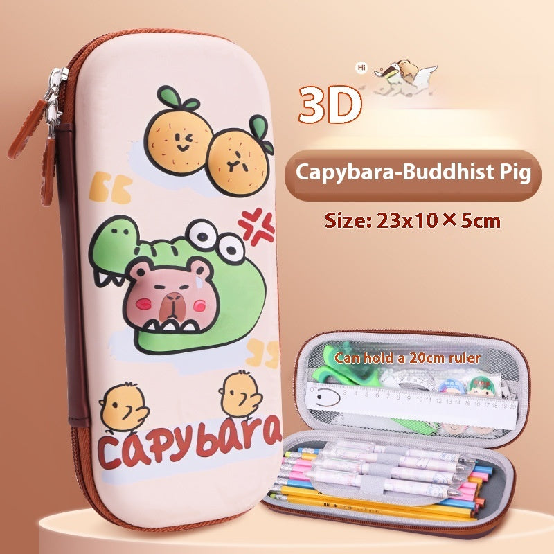 Cartoon 3D Three-dimensional Capabala Children's Stationery Box