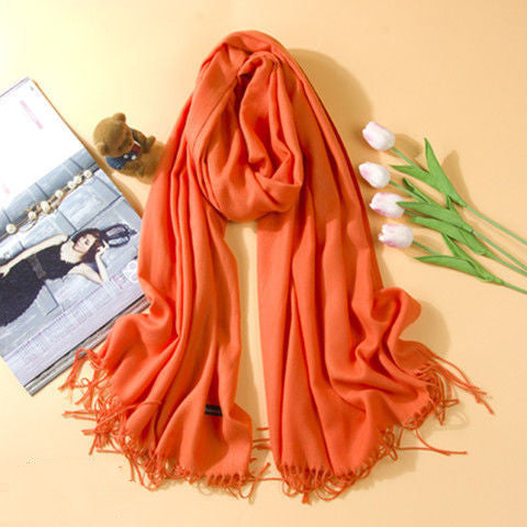 Fashion Cashmere Dual-use Shawl Warm Scarf