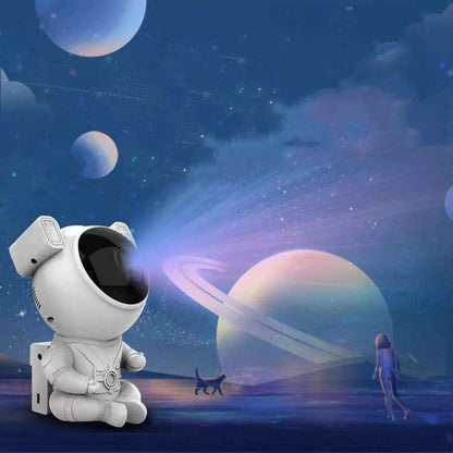 Bluetooth Star Projection Light with Music - Astronaut Design - Mallora Shop