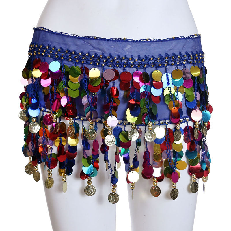 Belly Dancer Sequined Coin Belt