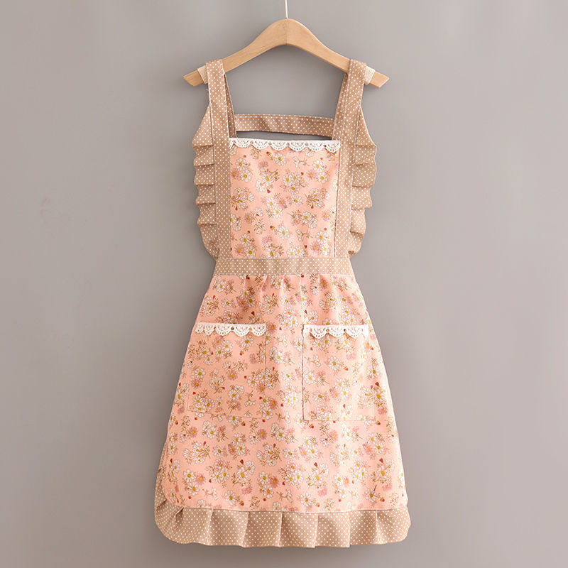 Adults Korean Version Of The Cute Rustic Temperament Breathable Canvas Apron