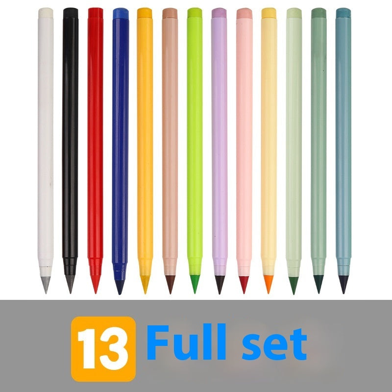 Color Eternal Pencil 12 Colors Erasable Color Lead