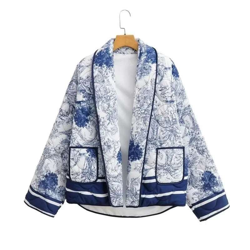 Women Printed Cotton Jacket