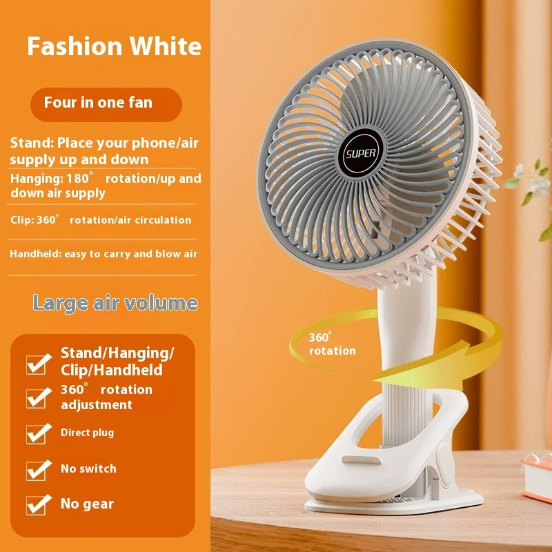 Clip Fan USB Lighting Desktop Fan Portable
