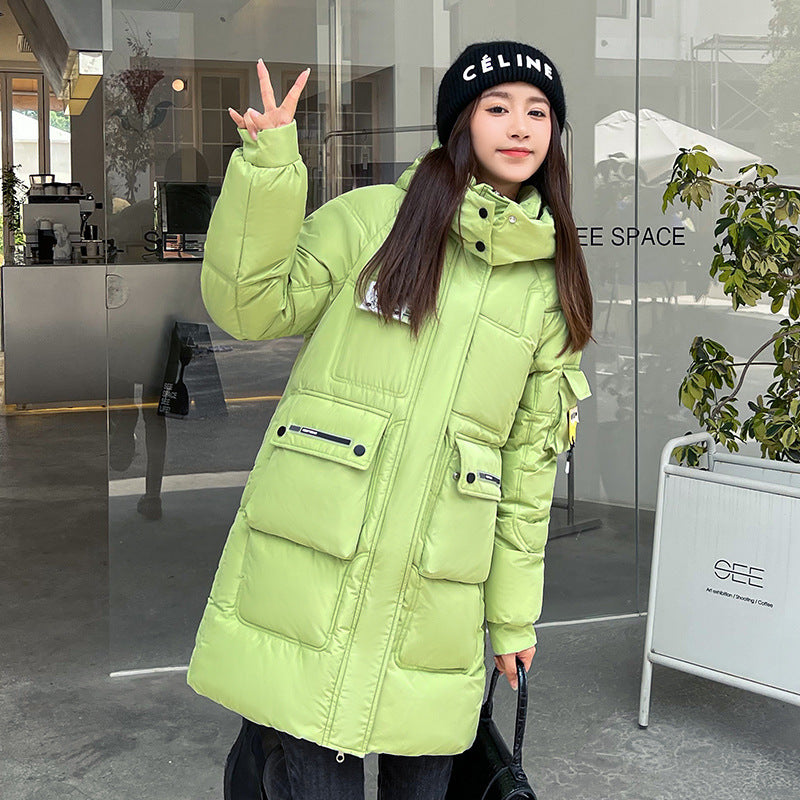 Women Candy-colored Down Cotton-padded Jacket