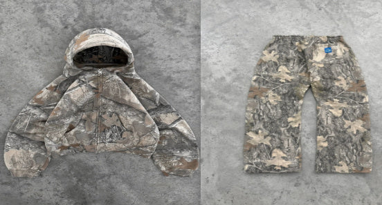 Men And Women Camouflage Street Style Loose Hooded Sweater