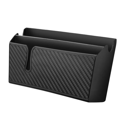 Removable Sticky Imitation Carbon Fiber Mobile Phone Storage Box