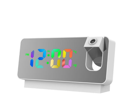 3D LED Projection Alarm Clock with Snooze Function and Mirror Display - Mallora Shop