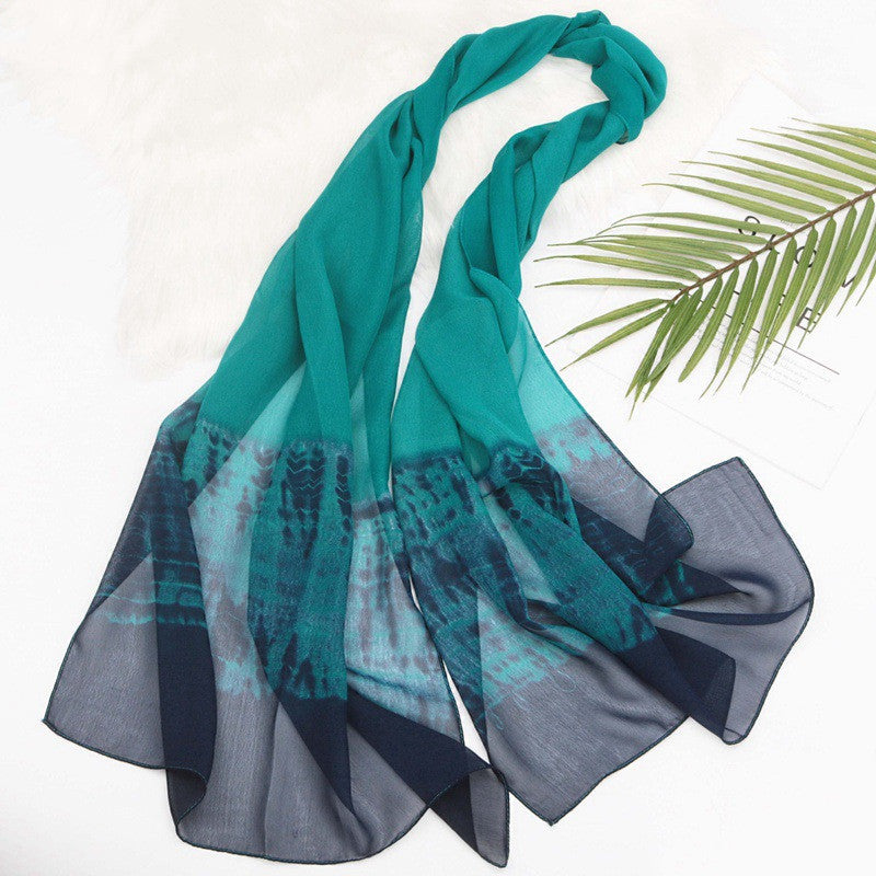 All Match Soft Chiffon Scarf Shape Catwalk