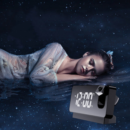3D LED Projection Alarm Clock with Snooze Function and Mirror Display - Mallora Shop