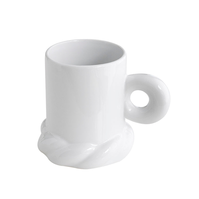 Original Design Simple Solid Color Household Ceramic Western Dinner Plate