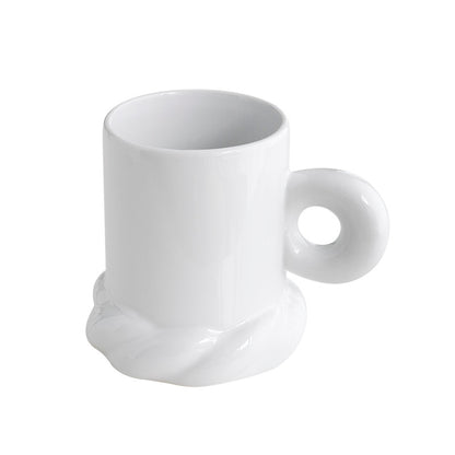 Original Design Simple Solid Color Household Ceramic Western Dinner Plate