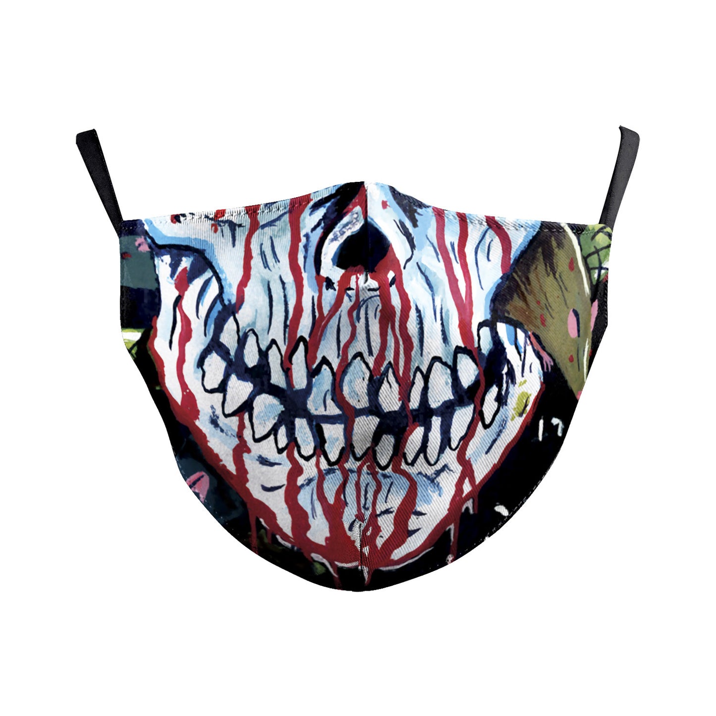 Digital Printing Wansheng Ghost Face Skull Double-layer Dust Mask