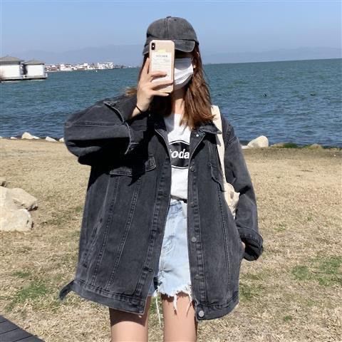 Women Denim Loose Korean Style Casual Jacket