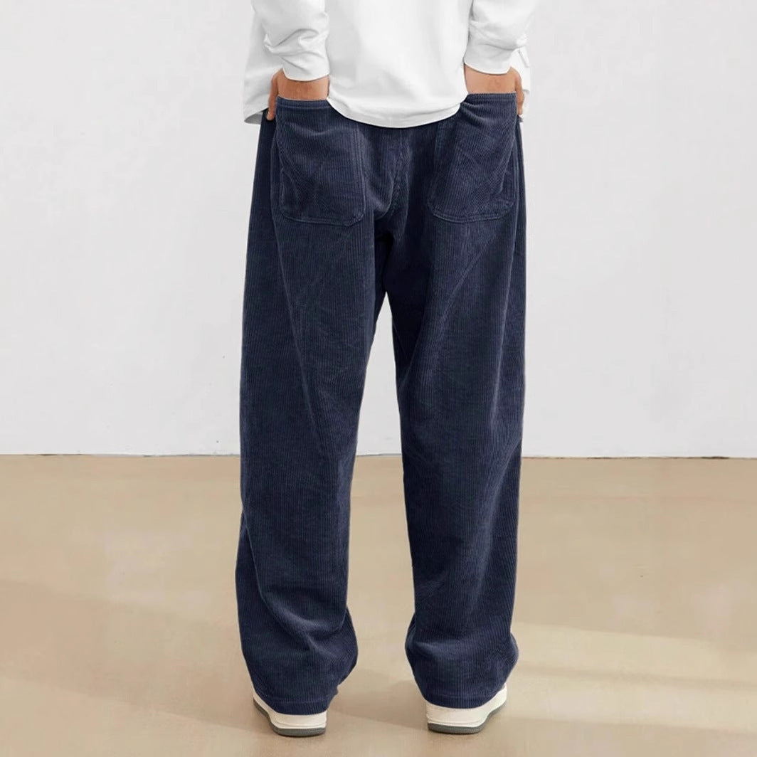 Men's Autumn And Winter Loose Wide Leg Draping Casual Pants