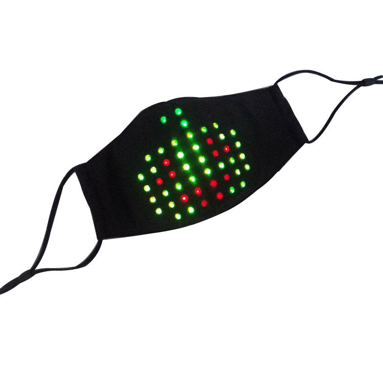 LED Display Luminous Voice Control Mask Party Voice