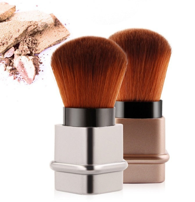 Portable Retractable Single Makeup Brush for On-the-Go Beauty