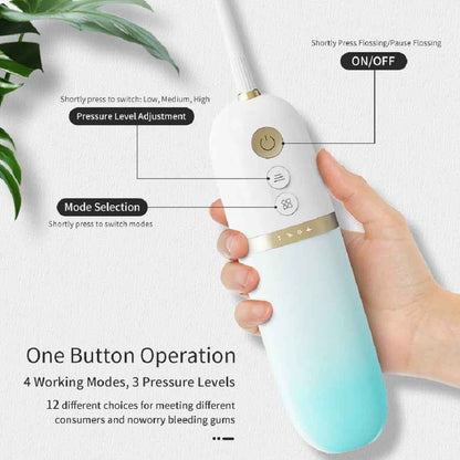 200ml Portable Waterproof Electric Flosser for On-the-Go Oral Care - Mallora Shop
