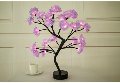 Rose Flower Lamp - USB Battery Operated LED Table Lamp