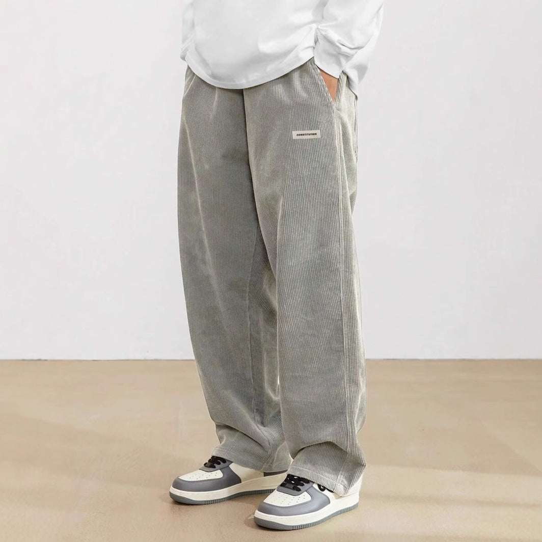 Men's Autumn And Winter Loose Wide Leg Draping Casual Pants