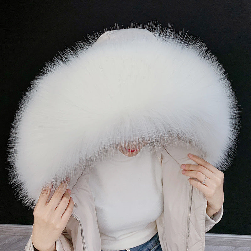 Faux fur fur collar