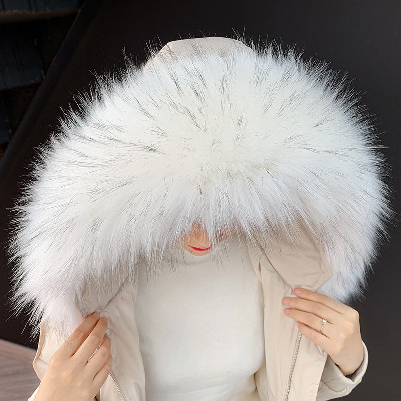 Faux fur fur collar