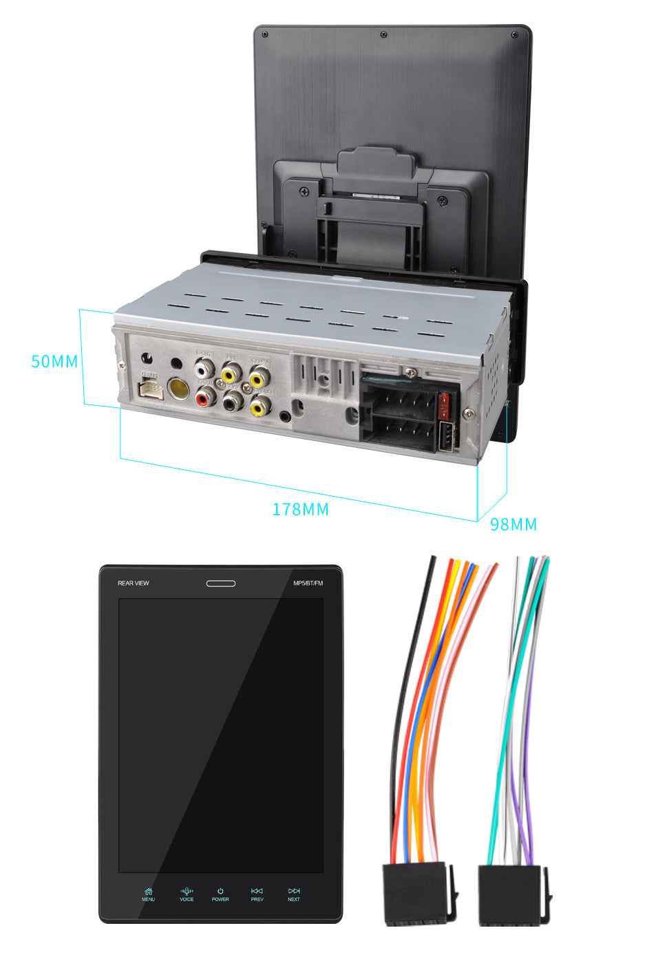 9.5 Inch Vertical Screen Car MP4 Player