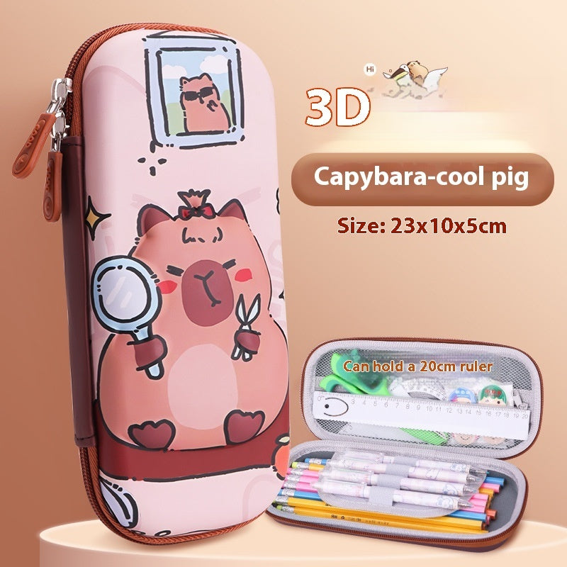 Cartoon 3D Three-dimensional Capabala Children's Stationery Box