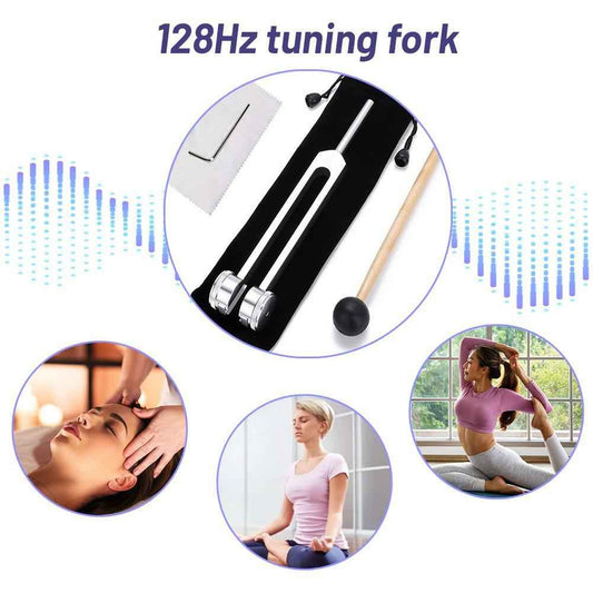 128 Hz Tuning Fork Set for Sound Therapy and Healing - Mallora Shop