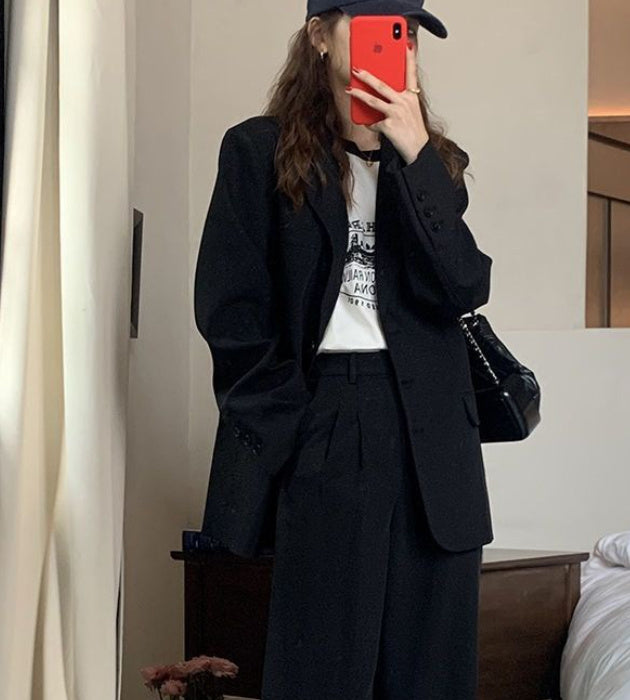 Women Suit Blazer Korean Style Jacket