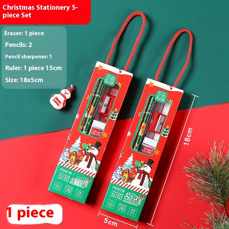 Christmas Small Gift Learning Stationery Suit Creative Practical Stationery