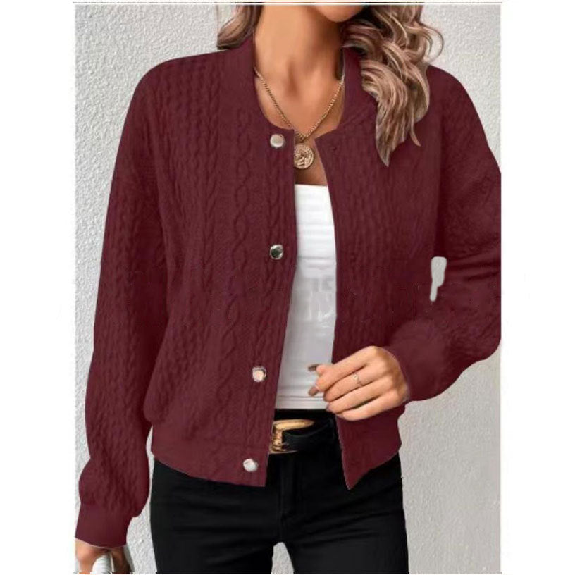 Women Casual Solid Color Cardigan