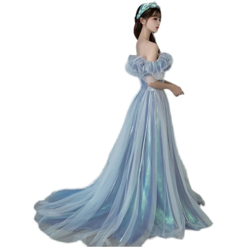 Evening Gown For Women Haze Blue Fairy