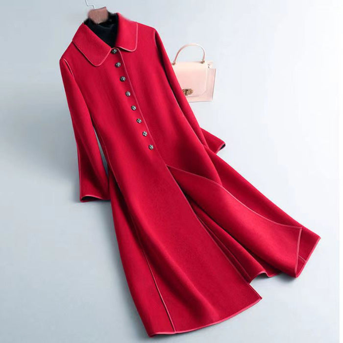 Women's Fashion Long Below The Knee Coat