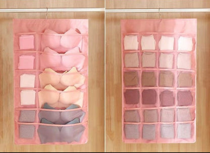 Double-Sided Hanging Bag for Underwear Storage