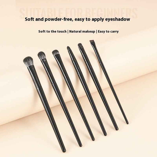 Eyeshadow Brush Set - 6 Pcs Eyeliner Concealer Detail Makeup Brushes