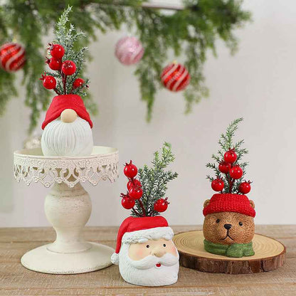 Resin Christmas Doll Santa Claus Snowman Decorations Ornaments