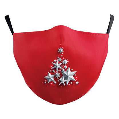 Snowflake Christmas Red Double-layer Dust Mask