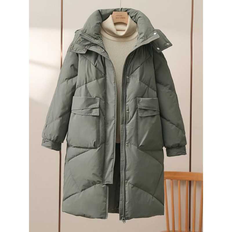 Women Mid-length Cotton-padded Coat Thickened Warm Plus Size Coat