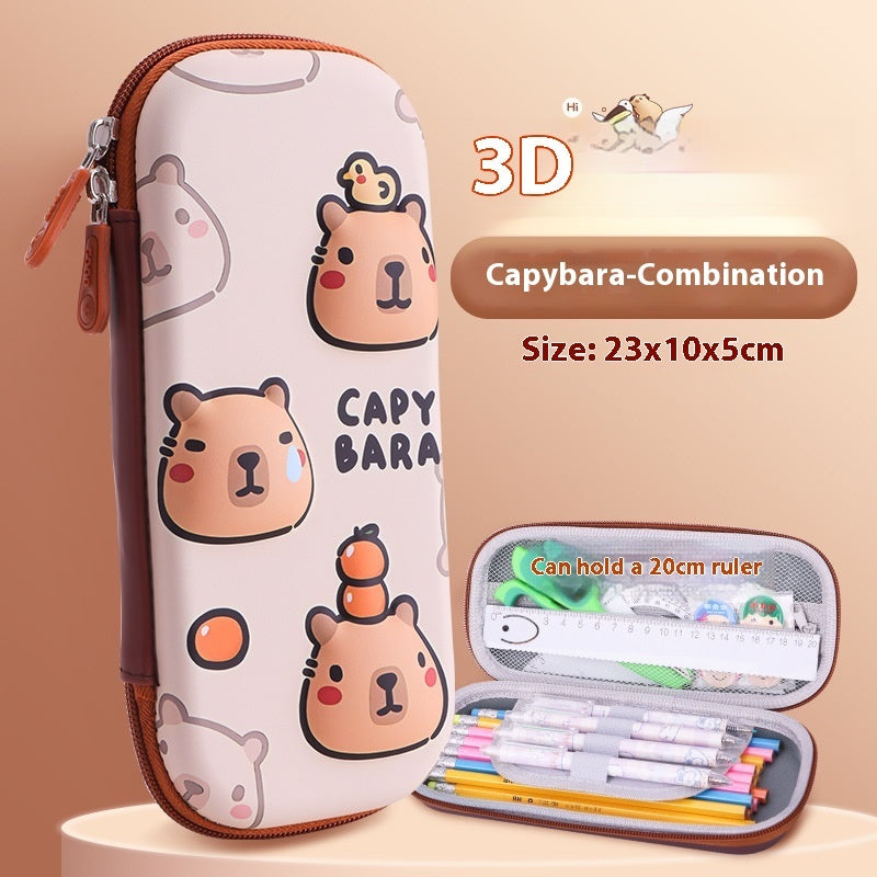 Cartoon 3D Three-dimensional Capabala Children's Stationery Box