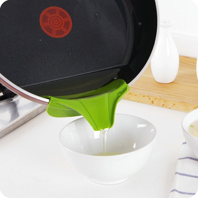 Silicone Soup Funnel Kitchen Gadget for Easy Pouring and Mess-Free Cooking - Mallora Shop