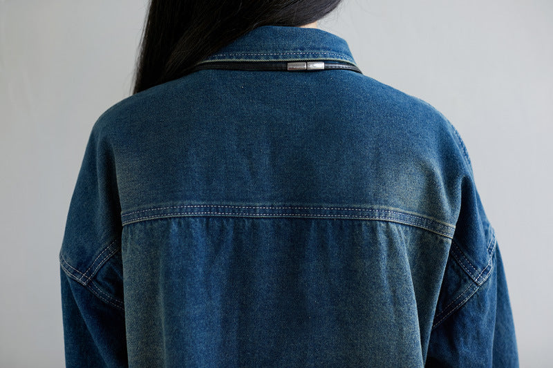 Women's Fashion Wash Vintage Denim Jacket